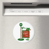 "Ich war sehr unartig" oder "gut" Weihnachten Magnet (In Situ (Geschirrspüler))