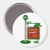 "Ich war sehr unartig" oder "gut" Weihnachten Magnet (Vorderseite/Rückseite)