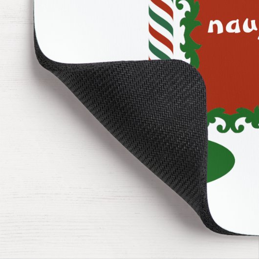 "Ich war sehr unartig" oder "gut" Weihnachten Mousepad (Ecke)