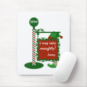 "Ich war sehr unartig" oder "gut" Weihnachten Mousepad (Mit Mouse)