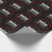 Ich war sozial distanziert, bevor es cool lustig w geschenkpapier (Ecke)