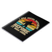 Ich war sozial distanziert, bevor es Cool war Notizblock (Linke Seite)