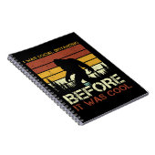 Ich war sozial distanziert, ehe es Cool lustig war Notizblock (Rechte Seite)