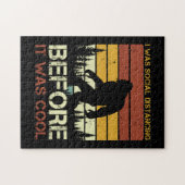 Ich war sozial distanziert, ehe es Cool lustig war Puzzle (Horizontal)