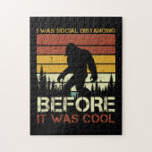Ich war sozial distanziert, ehe es Cool lustig war Puzzle (Vertikal)