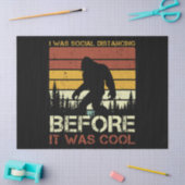 Ich war sozial distanziert, ehe es Cool lustig war Seidenpapier (Basteln)