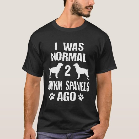 Ich war vor 2 Boykin-Spaniels normal T-Shirt (Vorderseite)