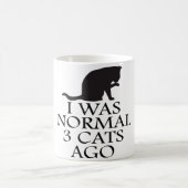 Ich war vor 3 Katzen normal Kaffeetasse (Mittel)