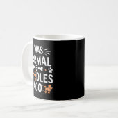 Ich war vor 3 Odles normal Lustiger Odle-Hund Fami Kaffeetasse (Vorderseite Links)