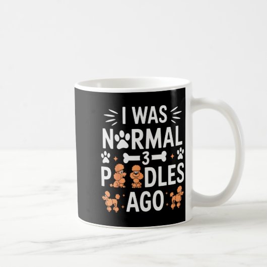Ich war vor 3 Odles normal Lustiger Odle-Hund Fami Kaffeetasse (Rechts)