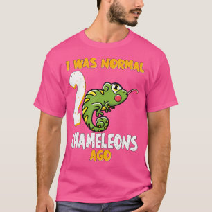 Ich war vor Chameleon normal T-Shirt