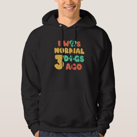 Ich war vor drei Adoptionen normaler Tierarm Hoodie (Vorderseite)