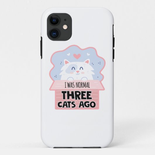 Ich war vor drei Katzen normal Case-Mate iPhone Hülle (Rückseite)
