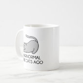 Ich war vor drei Katzen normal Kaffeetasse (Vorderseite Links)