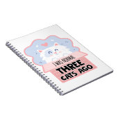 Ich war vor drei Katzen normal Notizblock (Rechte Seite)