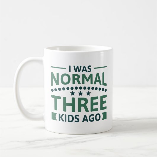 Ich war vor drei Kindern normal Kaffeetasse (Links)