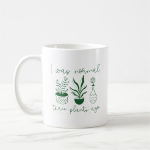 Ich war vor drei Pflanze normal Kaffeetasse