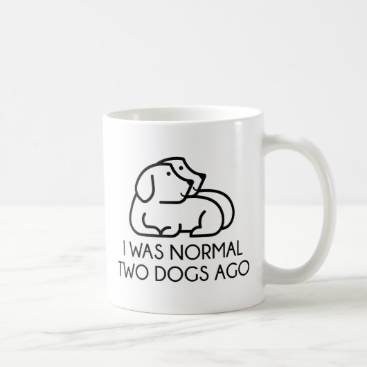 Ich war vor zwei Hunden normal Kaffeetasse (Rechts)