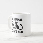 Ich war vor zwei Katzen normal Kaffeetasse (Vorderseite Links)