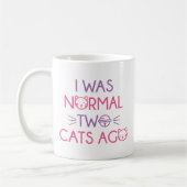 Ich war vor zwei Katzen normal Kaffeetasse (Links)