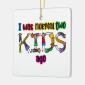 Ich war vor zwei Kindern normal Keramikornament (Links)