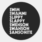 Ich war weg! Dumb und Dumber Lloyd Weihnachtspass Runder Aufkleber (Vorderseite)