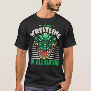 Ich war Wrestling, als ein Arm-Wrestling-Arm eines T-Shirt