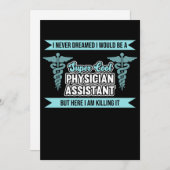 Ich wäre Arzt-Assistentin der medizinischen Fakult Dankeskarte (Vorne/Hinten)