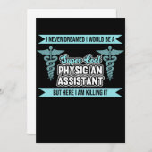 Ich wäre Arzt-Assistentin der medizinischen Fakult Einladung (Vorne/Hinten)