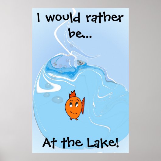 Ich wäre eher... Am See! Poster (Vorne)