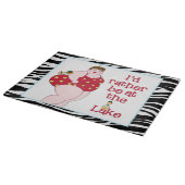 "Ich wäre eher am See" Schneidebrett (Ecke)