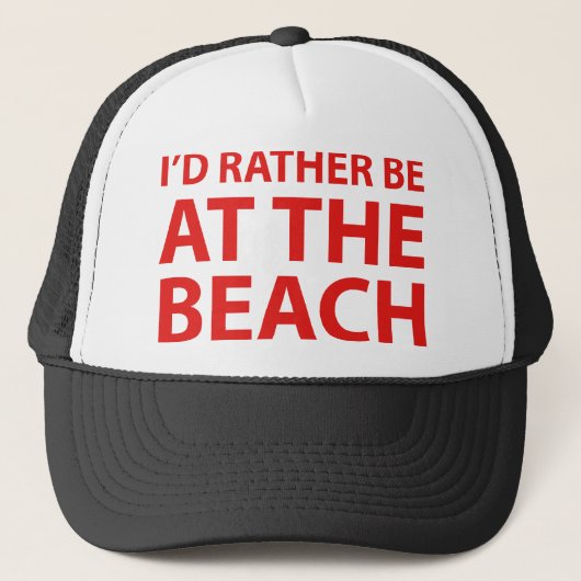 Ich wäre eher am Strand Truckerkappe (Vorderseite)
