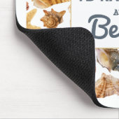 Ich wäre eher am Strand, Zitat am Meer Mousepad (Ecke)