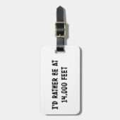 Ich wäre eher auf 3.000 Meter Gepäckanhänger (Vorderseite vertikal)