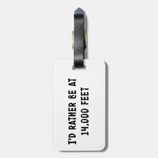 Ich wäre eher auf 3.000 Meter Gepäckanhänger (Rückseite vertikal)