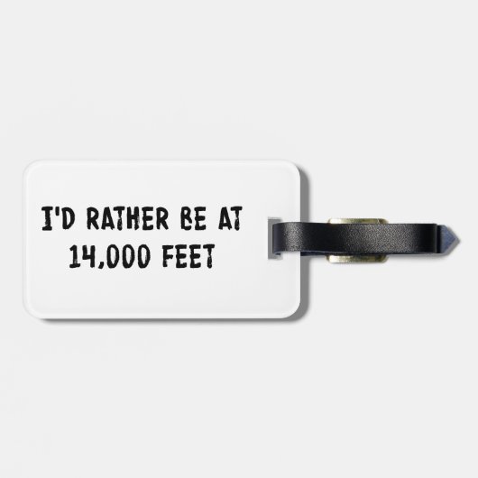 Ich wäre eher auf 3.000 Meter Gepäckanhänger (Rückseite horizontal)