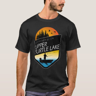Ich wäre eher auf dem Upper Turtle Lake Wisconsin T-Shirt