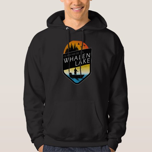 Ich wäre eher auf dem Walensee Wisconsin Fischfang Hoodie (Vorderseite)
