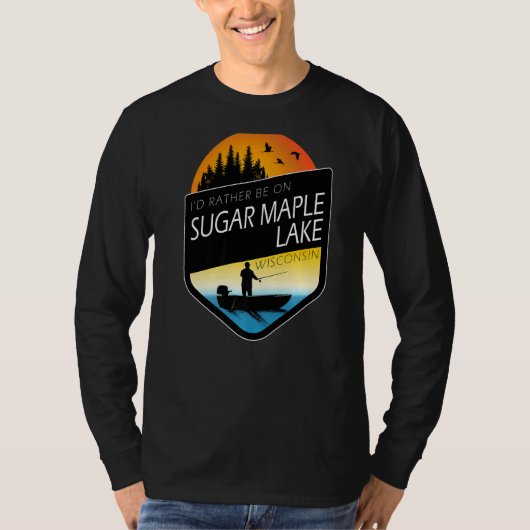 Ich wäre eher auf dem Zuckermaklersee Wisconsin Fi T-Shirt (Vorderseite)