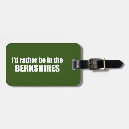 Ich wäre eher auf den Berkshires Gepäckanhänger (Vorderseite horizontal)