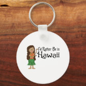 Ich wäre eher auf Hawaii Schlüsselanhänger (Vorderseite)