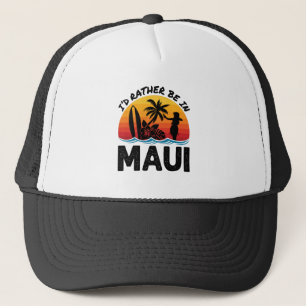 Ich wäre eher auf Maui Hawaii Truckerkappe