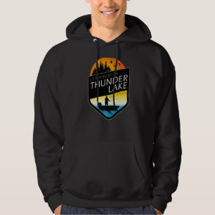 Ich wäre eher auf Thunder Lake Wisconsin Fischerei Hoodie