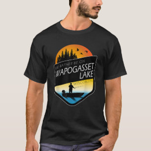 Ich wäre eher auf Wapogasset Lake Wisconsin Fische T-Shirt