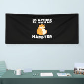Ich wäre eher bei meinen Hamstern Banner (Messe)