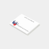 Ich wäre eher Bowling, Personalisiert Post-it Klebezettel (angewinkelt)