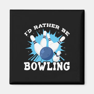 Ich wäre eher Bowling Retro für den Menschen Magnet