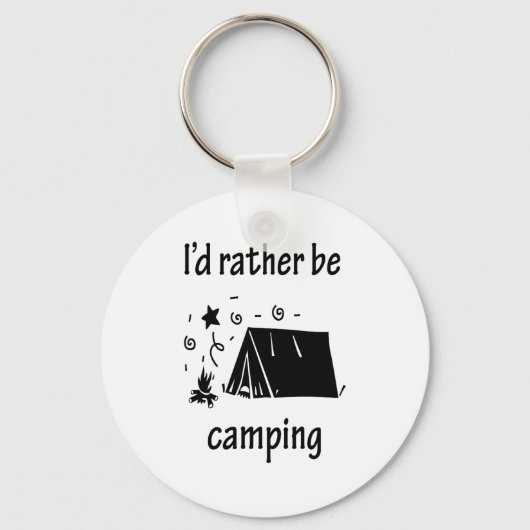 Ich wäre eher Camping Schlüsselanhänger (Vorderseite)