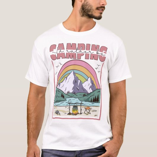 Ich wäre eher Camping T-Shirt (Vorderseite)