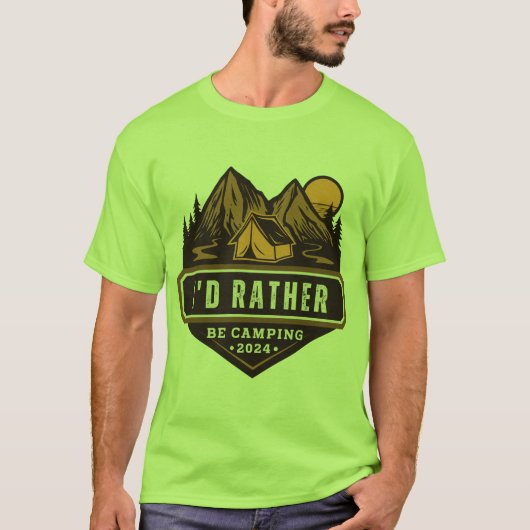 Ich wäre eher Camping T-Shirt (Vorderseite)